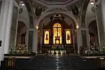 The main altar and reredos of the cathedral