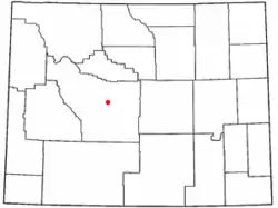 Location of Arapahoe, Wyoming