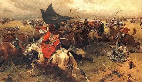 Battle over the Turkish Banner, oil on canvas 1905, National Museum, Kraków