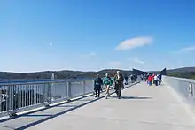 The Walkway Over the Hudson shortly after its opening.