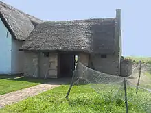 Reconstruction of medieval smokehouse at the fishing village of Walraversijde, c. 1465