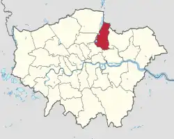 Waltham Forest shown within Greater London