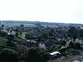 An aerial view of Wangford from the Church Tower