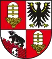 The coat of arms of Salzland, Saxony-Anhalt