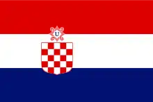 War flag of the Independent State of Croatia (client state of Nazi Germany 1941–1945)