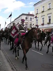 Representative Cavalry Squadron of the Polish Army on military parade in Warsaw, 2006