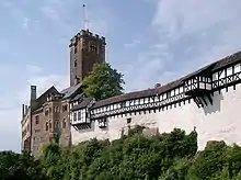 Wartburg near Eisenach (1250–1406: residence of the Wettins)