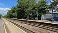 The waiting facilities on Platform 2