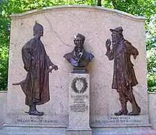 Washington Irving Memorial, by Daniel Chester French, the most prominent sculptor in the U.S. at the time