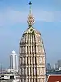 A seven-pronged trishula on top of Wat Arun, also known as the "trident of Shiva"<ref>Wat Arun The trident of Shiv extends from the top of each tower.