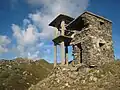 One of many ruined watchtowers on the Bulgarian side of the ridge