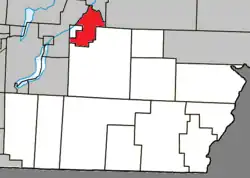 Location within Coaticook RCM.