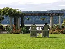 View of Wave Hill's Pergola