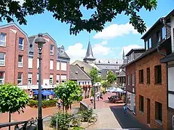 Main street and pedestrian zone in Wegberg