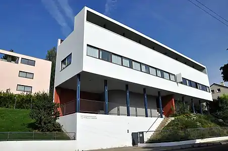 Corbusier Haus (right) and Citrohan Haus in Weissenhof, Stuttgart, Germany (1927)