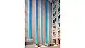 Wells Fargo digital art installation by ESI Design featuring a flock of birds animated in real-time