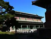 Wenyuan Chamber Imperial Library in the Forbidden City, modeled after the Tianyi Chamber