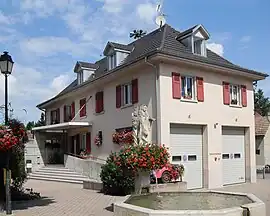 The town hall in Wentzwiller