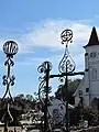 Gates in Bethany by Christopher Werner.  One of Charleston's highly regarded nineteenth century ironworkers.