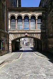 West College St. Bridge, connected to the National Museum of Scotland