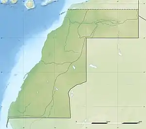 Map of Western Sahara.