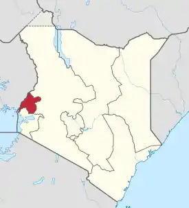 Location in Kenya.