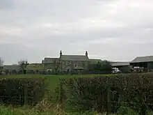 West Gatehead farm. 2007. A track ran from here to Fairlie Pit No.3 across the Laigh Milton viaduct.