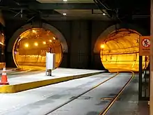 Southbound portal, Westlake station, Downtown Seattle Transit Tunnel