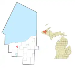 Location within Ontonagon County