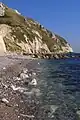 The headland from the shore below the undercliff