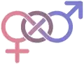 Interlocking gender symbols