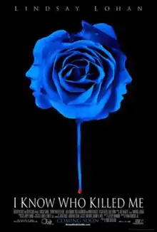 A blue rose on a black background