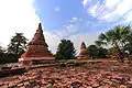 The remains of an ancient walled town of the Hariphunchai Kingdom, Wiang Tha Kan, founded approximately 1,000 years ago located in San Pa Tong District, Chiang Mai, Thailand.