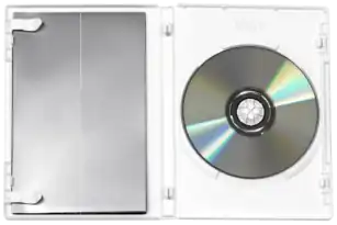 Wii disc in open case