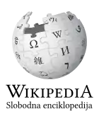 Wikipedia logo displaying the name "Wikipedia" and its slogan: "The Free Encyclopedia" below it, in Bosnian