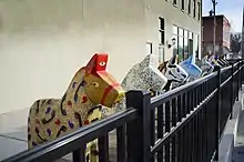 Dala horses in Lindsborg, Kansas