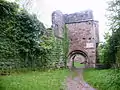 The ruins of Wildenberg (Kirchzell) from the High Middle Ages,  built in the Staufer era, where Wolfram von Eschenbach is said to have written parts of his Parzival.