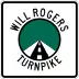 Will Rogers Turnpike marker