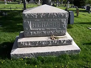 Willard Richards' grave marker