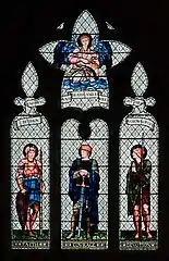 Burne-Jones-designed and Morris & Co.-executed Luce Memorial Window in Malmesbury Abbey, Malmesbury, Wiltshire, England (1901).