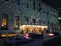 Exterior of the hotel during a light show in 2008