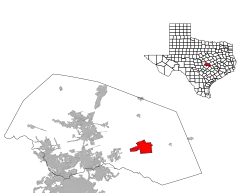 Location of Taylor, Texas