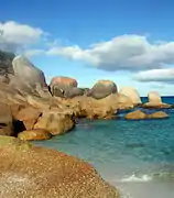 Rocks at Waterloo Bay.