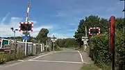 The AOCL+B crossing at Winchelsea, East Sussex, with no telephone or AHBC signage