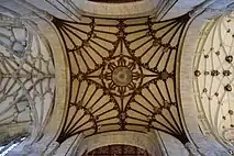 Wooden fan vault underneath the tower, 1635.