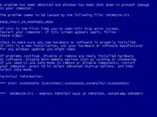 The Blue Screen of Death in Windows XP-7, including Windows Server 2003-2008 R2.