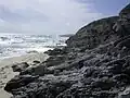 Windward shore of Long Island, The Bahamas.