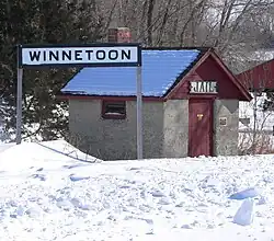 Winnetoon's historic jail, built in 1907, is now part of a park at the northwestern edge of the village.