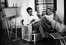 Waliullah with his wife Anne Marie in Karachi in 1956