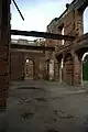 Inside the vast gutted ballroom